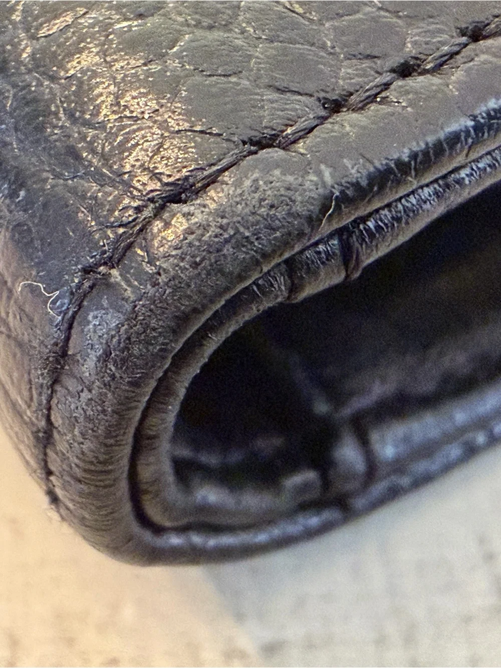 CHANEL Classic Black Caviar Leather Wallet